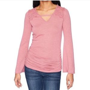 Dusty Pink Bell Long Sleeved Shirt